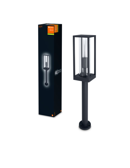 SŁUPEK OGRODOWY ENDURA CLASSIC FRAME 60CM E27 IP44 ALU GY  