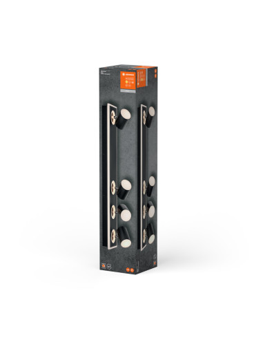 OPRAWA LED DECOR SPOT MARS 713MM 58.5W 3000K ciepła biała CLICK-SELECT BLACK 4 SPOT 