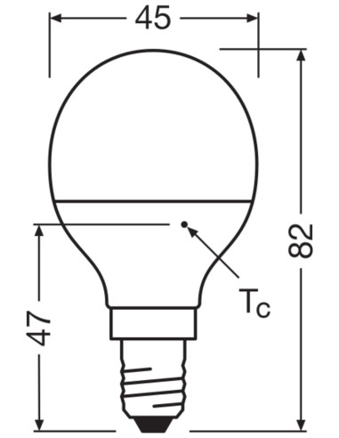 ŻARÓWKA LED STAR CLP40 FR 4,9 2700K ciepła biała  E14 470LM PLASTIC 