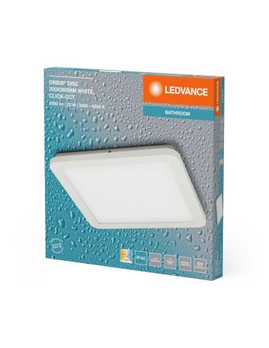 PLAFON ŁAZIENKOWY LED ORBIS DISC 30X30CM 22W CLICK CCT IP44 WHITE 