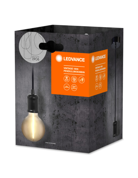 ZAWIESIE 1906 PENDULUM BOBBIN E27 BK BLACK 