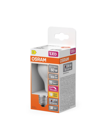 ŻARÓWKA LED SUPERSTAR RF CLA60 DIM 5,8W 2700K ciepła biała CRI90 GL FR  E27 