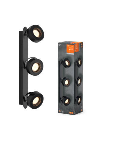 OPRAWA SUFITOWA LED DECOR SPOT VENUS 3X5.2W 3000K ciepła biała BK 