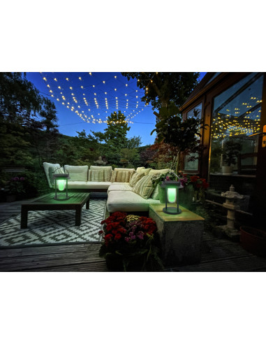OPRAWA SMART OUTDOOR BT SOLAR TABLE LANTERN RGBW 3W 200LM IP44 