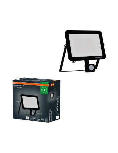 NAŚWIETLACZ FLOOD LED LUX SENSOR 50W 4000K 4500LM BK IP65 3Y 