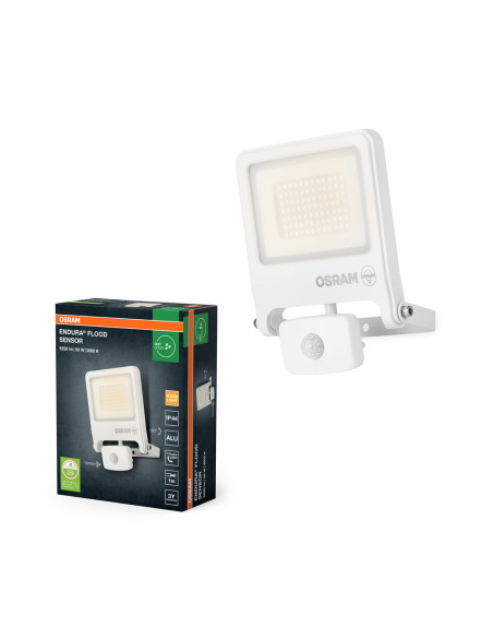 NAŚWIETLACZ ENDURA FLOOD SENSOR 50W 3000K ciepła biała 5250LM PCR WT 
