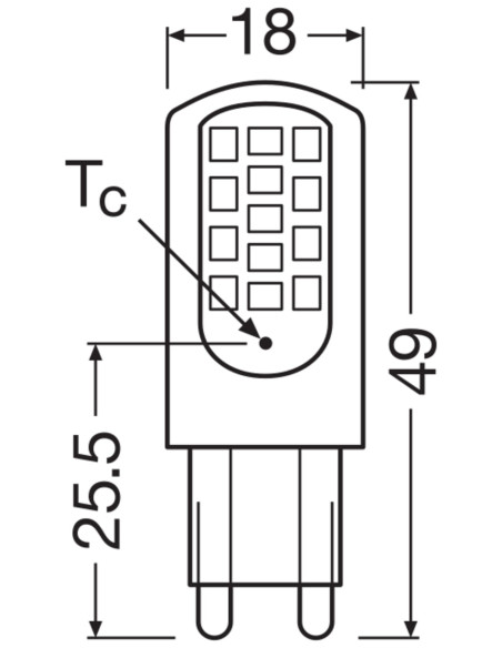 ŻARÓWKA LED P SPECIAL LED PIN40 CL 4,2W 2700K ciepła biała G9 300° 230V 470LM 