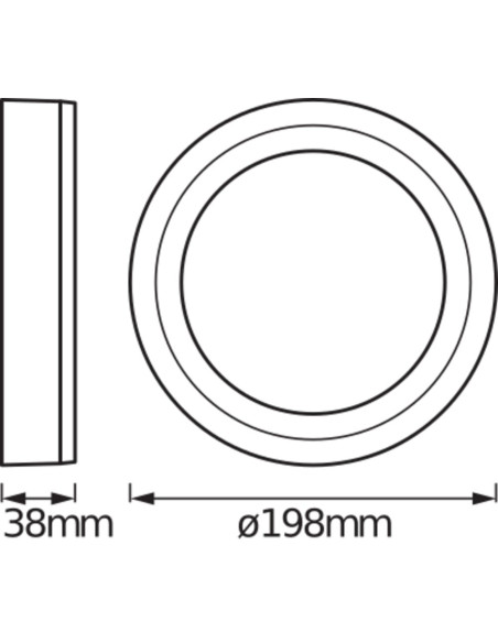 Panel LED COLOR + WHITE ROUND 200MM 18W 650LM RC 