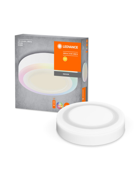Panel LED COLOR + WHITE ROUND 200MM 18W 650LM RC 