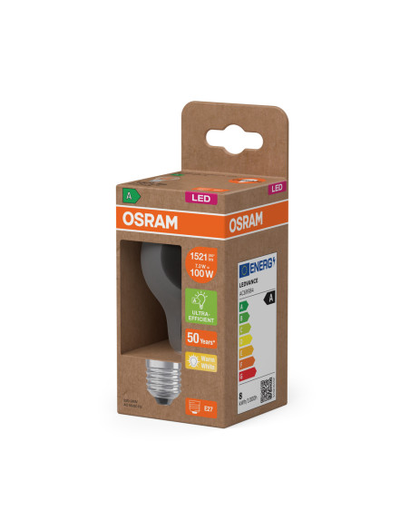 ŻARÓWKA LED ENERGY CLASS CLA100 7,2W 2700K ciepła biała E27 1521LM FIL EE  KLASA A 