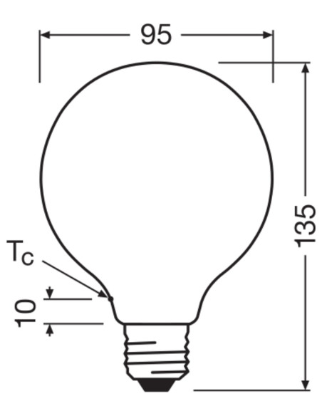 ŻARÓWKA LED ENERGY CLASS G95 75 5W 4000K neutralna biała E27 1055LM GL FR EE  KLASA A 