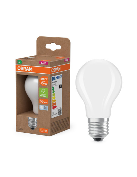 ŻARÓWKA LED ENERGY CLASS CLA150 11,6W 4000K neutralna biała E27 2452LM GL FR EE  KLASA A 