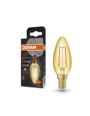 ŻARÓWKA LED 1906 VINTAGE LED CLB22 2.5W 2400K GOLD E14 220LM 