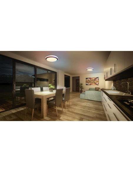 OPRAWA SMART WIFI ORBIS MAGIG ZEST 500MM 38W 1050LM RGB TW BK PLAFON 