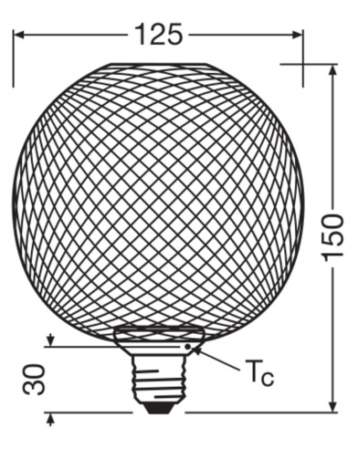 ŻARÓWKA LED 1906 VINTAGE DECOR FLAT GLOBE125 METAL GOLD 3.5W 2700K ciepła biała E27 
