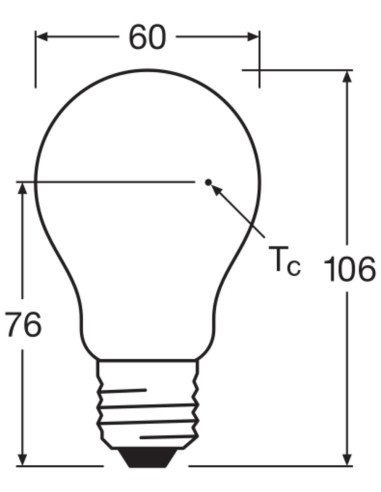 ŻARÓWKA LED SUPERSTAR RF CLA60 DIM 6,5W 4000K neutralna biała  806LM GL FR E27 