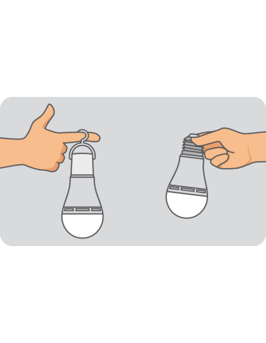 ŻARÓWKA LED CLA60 RECH 8W 4000K E27 Z AKUMULATOREM 3H  