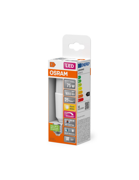 ŻARÓWKA LED SUPERSTAR PLUS STICK 75 11W ciepła biała 1000LM FR E27 