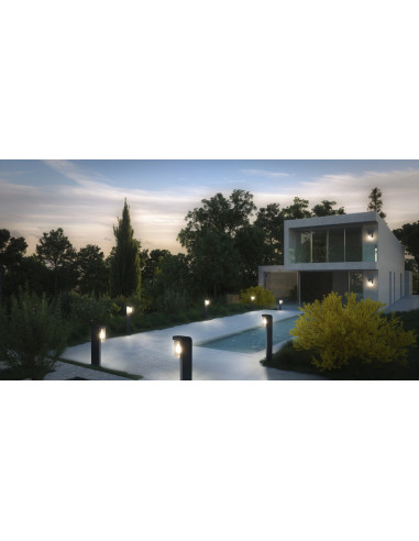 KINKIET ZEWNĘTRZNY ENDURA CLASSIC CASCADE WALL E27 CLEAR