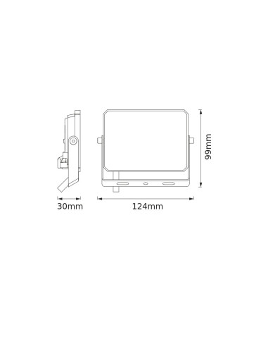 NAŚWIETLACZ FLOOD LED LUX 20W 6500K 1800LM BK IP65 3Y 