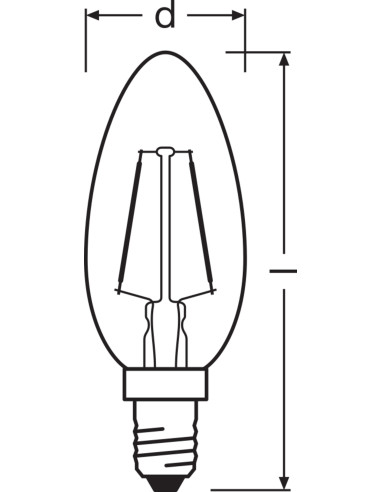 ŻARÓWKA LED 1906 VINTAGE LED CLB12 1,5W 2400K GOLD E14 120LM 