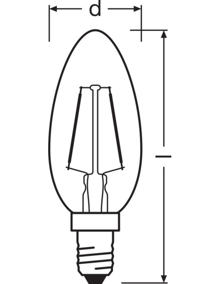 ŻARÓWKA LED 1906 VINTAGE LED CLB12 1,5W 2400K GOLD E14 120LM 