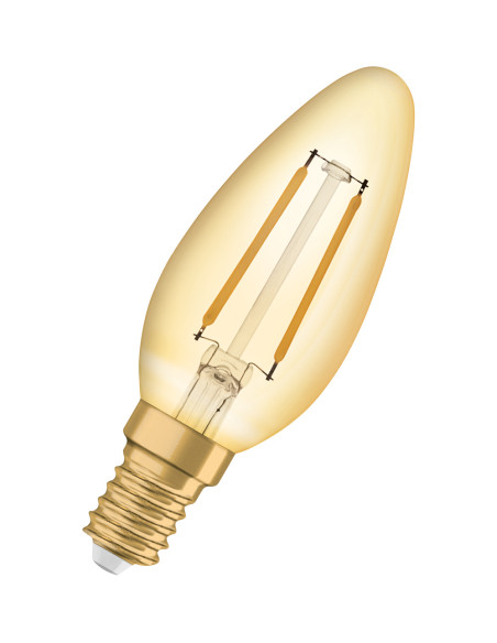 ŻARÓWKA LED 1906 VINTAGE LED CLB12 1,5W 2400K GOLD E14 120LM 