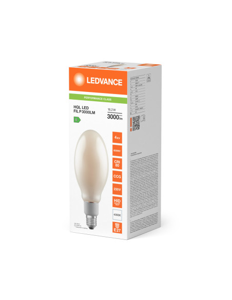 ŻARÓWKA LED P HQL LED FIL 16,2W/840 neutralna biała E27 3000LM  
