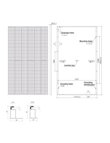 36 sztuk PANEL FOTOWOLTAICZNY PERC 460W M460P60LM-BF-F3-1,2M V CZARNA RAMA 12Y 