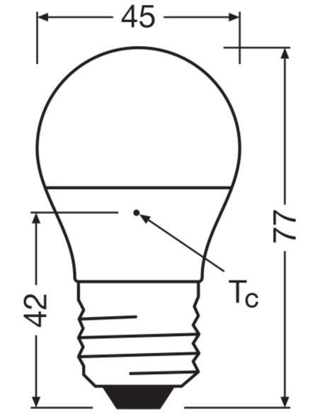 ŻARÓWKA LED STAR CLP40 FR 4,9W 4000K neutralna biała E27 470LM PLASTIC 