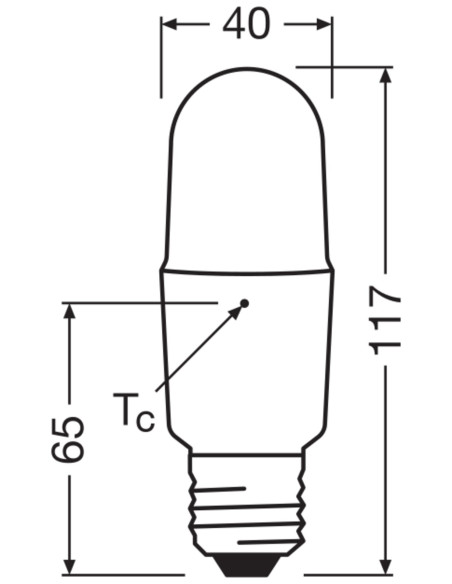 ŻARÓWKA LED SUPERSTAR PLUS STICK 75D 11W zimna biała 1050LM FR E27 