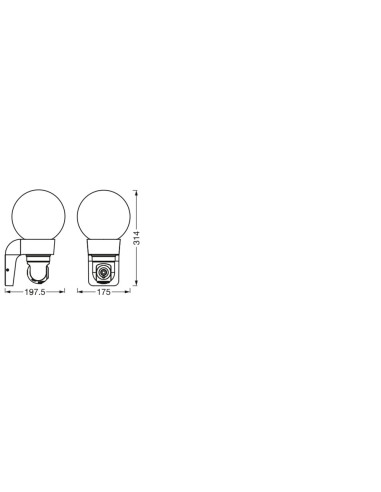 OPRAWA SMART OUTDOOR WIFI GLOBE CAMERA TRACE E27 