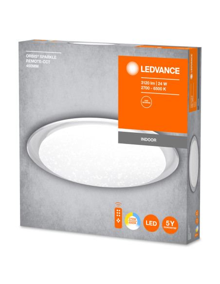 PLAFON LED ORBIS SPARKLE 460MM 24W REMOTE-CCT 
