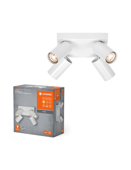 OPRAWA SUFITOWA LED SPOT OCTAGON PLATE DIM 4X3.4W 2700K ciepła biała GU10 WT 