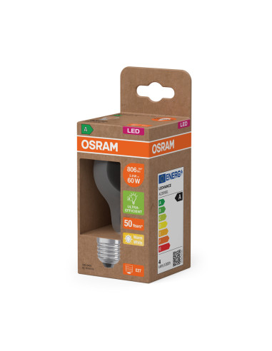 ŻARÓWKA LED ENERGY CLASS CLA60 3,8W 2700K ciepła biała E27 806LM FIL EE  KLASA A 