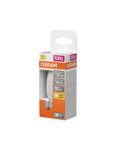 ŻARÓWKA LED STAR RF CLB25 1,8W 2700K ciepła biała E27 GL FR 250LM  
