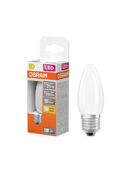 ŻARÓWKA LED STAR RF CLB25 1,8W 2700K ciepła biała E27 GL FR 250LM  
