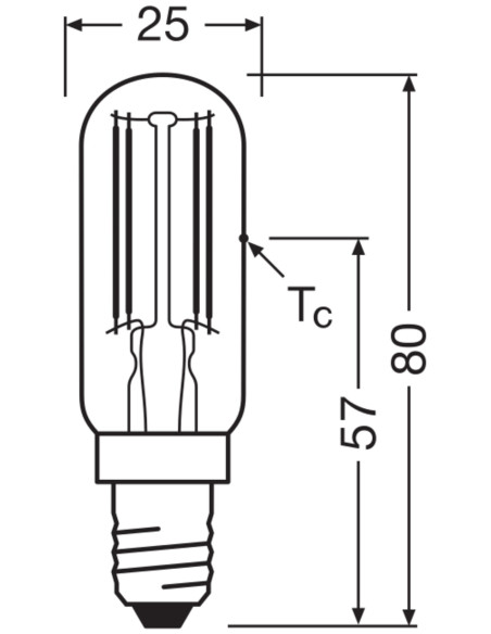 ŻARÓWKA LED SPECIAL T26 55 DIM 6,5W 2700K ciepła biała 730LM FIL E14 