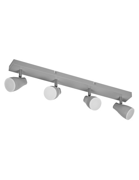 OPRAWA SUFITOWA PUNKTOWA LED SPOT PEAR 4X4.3W 2700K ciepła biała GU10 GREY 