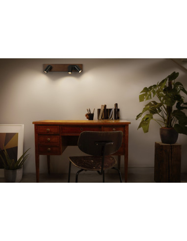 OPRAWA SUFITOWA LED DECOR SPOT MERCURY DIM 3X3.4W 2700K ciepła biała GU10 BK 