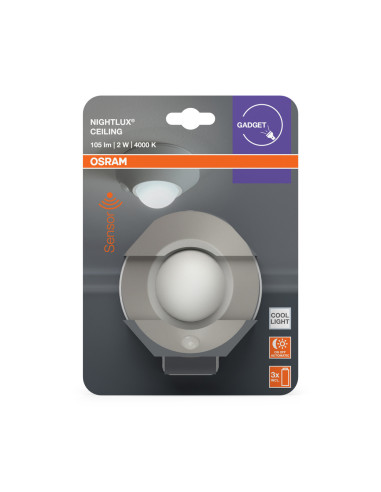 PRZENOŚNA LAMPKA NOCNA NIGHTLUX CEILING SI Z CZUJNIKIEM RUCHU ZASILANA BATERYJNIE 