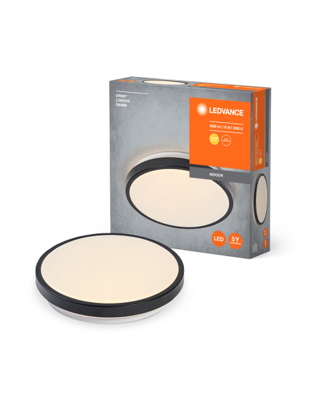 PLAFON LED ORBIS LONDON 280 16W 3000K ciepła biała BK 