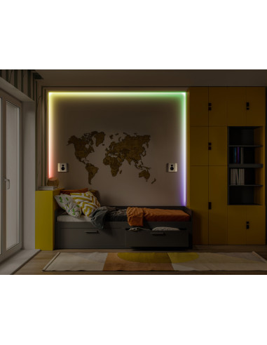 TAŚMA FLEX AUDIO VR RGB 12,5W 3M USB RC /5382/ PASEK Z PILOTEM  