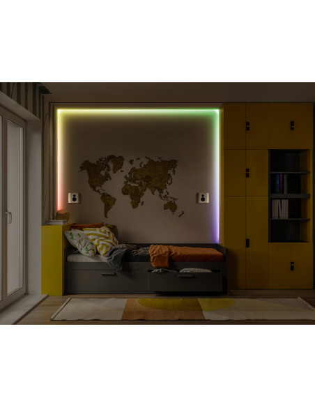 TAŚMA FLEX AUDIO VR RGB 12,5W 3M USB RC /5382/ PASEK Z PILOTEM  