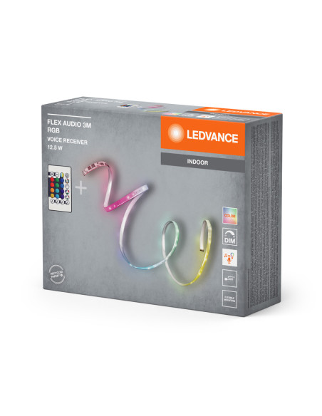 TAŚMA FLEX AUDIO VR RGB 12,5W 3M USB RC /5382/ PASEK Z PILOTEM  