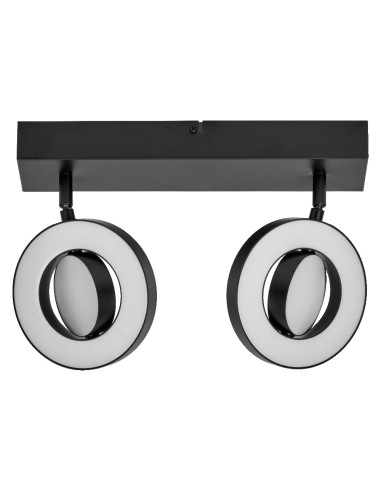 OPRAWA SUFITOWA LED DECOR SPOT SATURN W 460MM 21W CCT BK 2 SPOT 