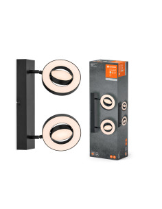 OPRAWA SUFITOWA LED DECOR SPOT SATURN W 460MM 21W CCT BK 2 SPOT 