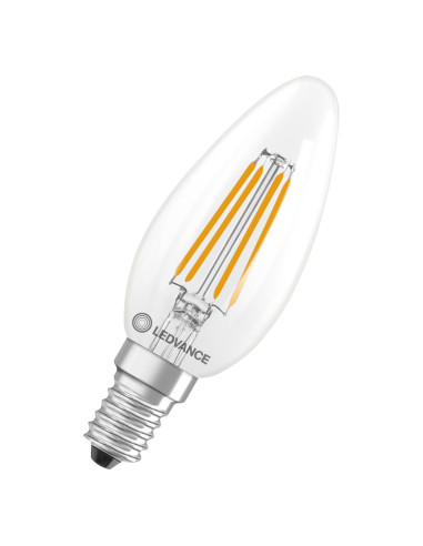 ŻARÓWKA LED P CLB40 3,4W 4000K neutralna biała E14 FIL CL 470LM 
