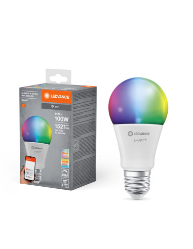 ŻARÓWKA LED SMART+ WIFI A100 RGBW 14W FR E27 