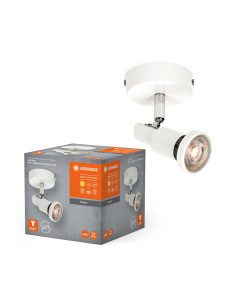 OPRAWA SUFITOWA PUNKTOWA LED SPOT GU10 1X3,4W 2700K ciepła biała DIM 230LM 230V BIAŁA 
